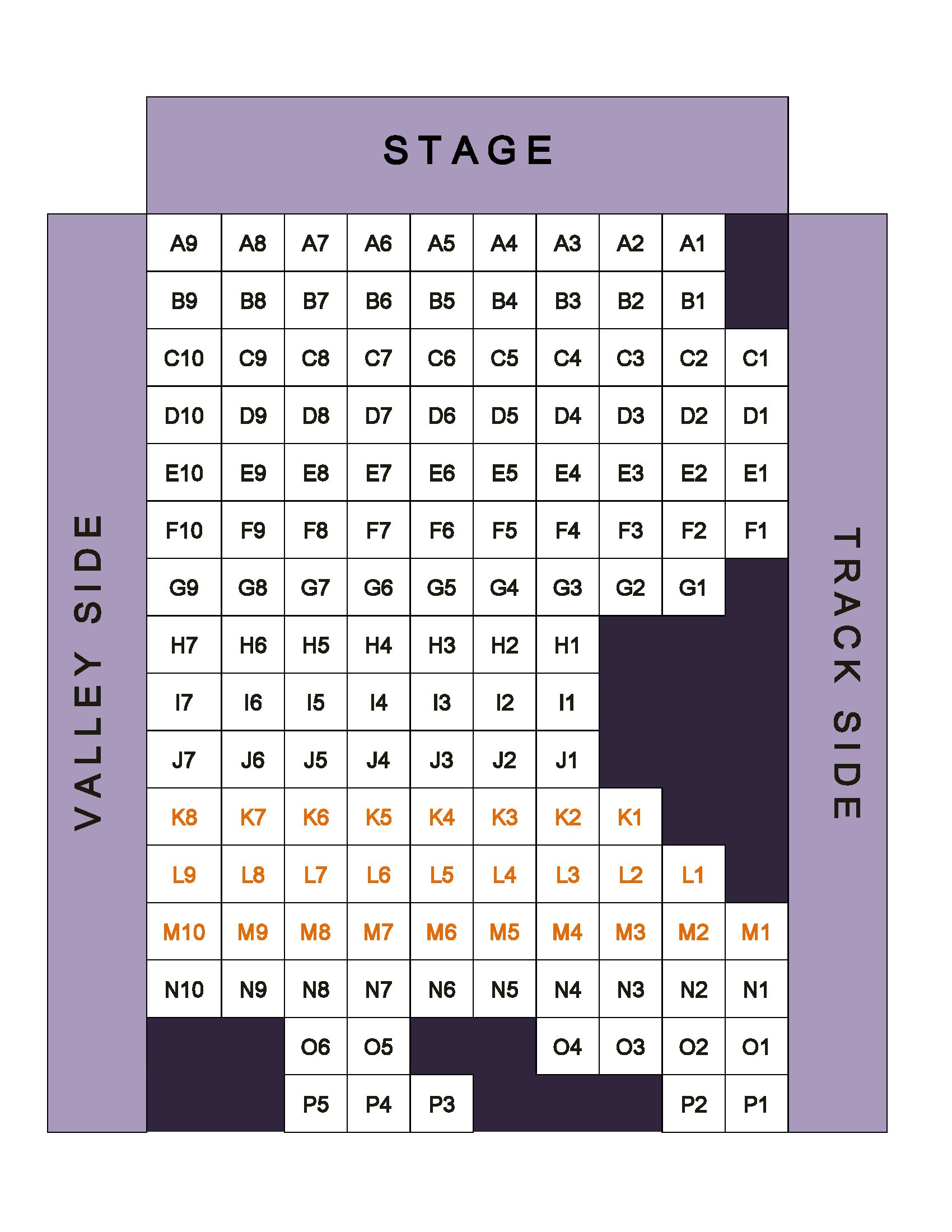 The Depot Theatre | Depot Theatre Seating Chart