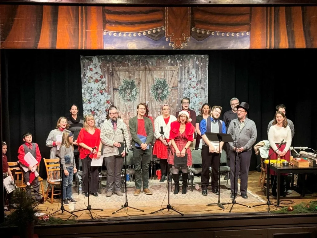 The 2024 Performance of a Christmas Carol, Presented by The Depot Theatre Academy & Whallonsburg Grange Hall. (Credit: Official Show Photography by Betsy Bacot)